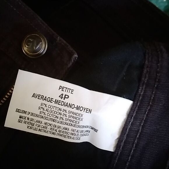 Gloria Vanderbilt Petite Size 4 Women's Brown Jeans Vintage - Picture 7 of 11